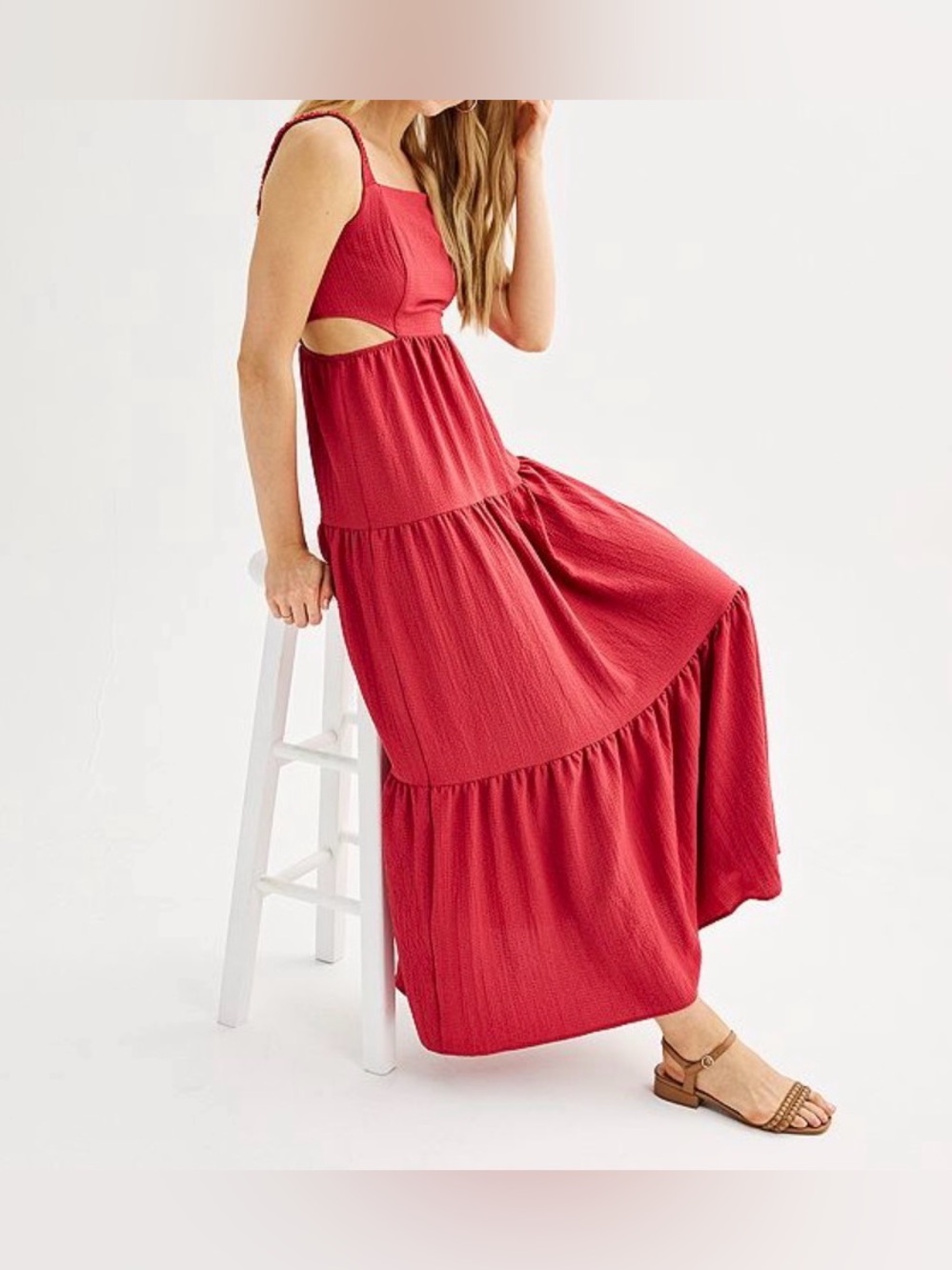 NWT- Women Cutout Maxi Dress - Size Small